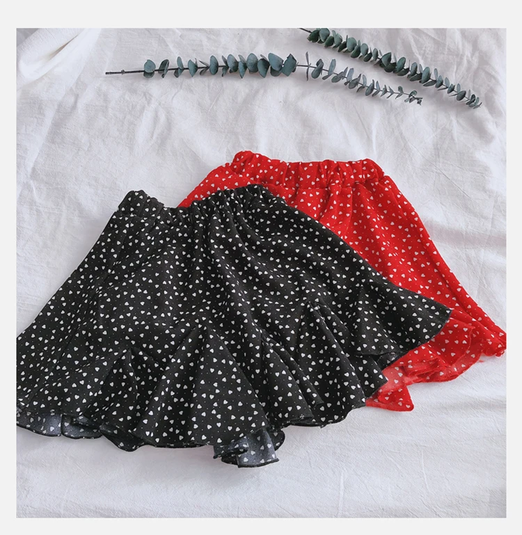 

2019 New Summer Item Girl Fashion Dot Skirt Two Colors