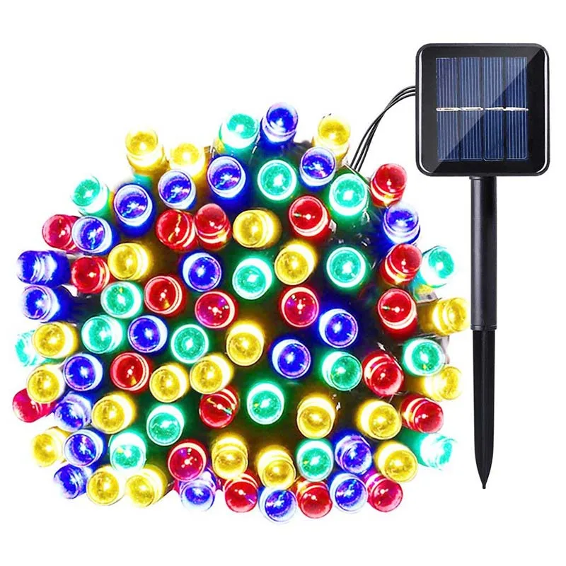 

100 LED Lights Solar string light Garden Christmas Waterproof rgb warm whtie Lights Holiday Outdoor Fairy Lights Wedding holiday