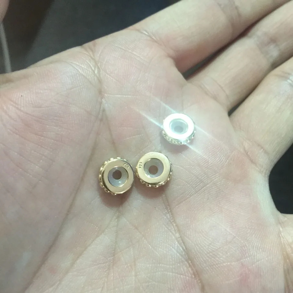 Charm Distanziatore In Argento Sterling 925 Per Braccialetti Pandora - Foto 8