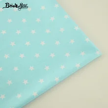 Ткань для шитья Booksew зеленого цвета со звездами, хлопок, саржа, ткань для шитья, ткань для детской куклы, домашний текстиль для подушек