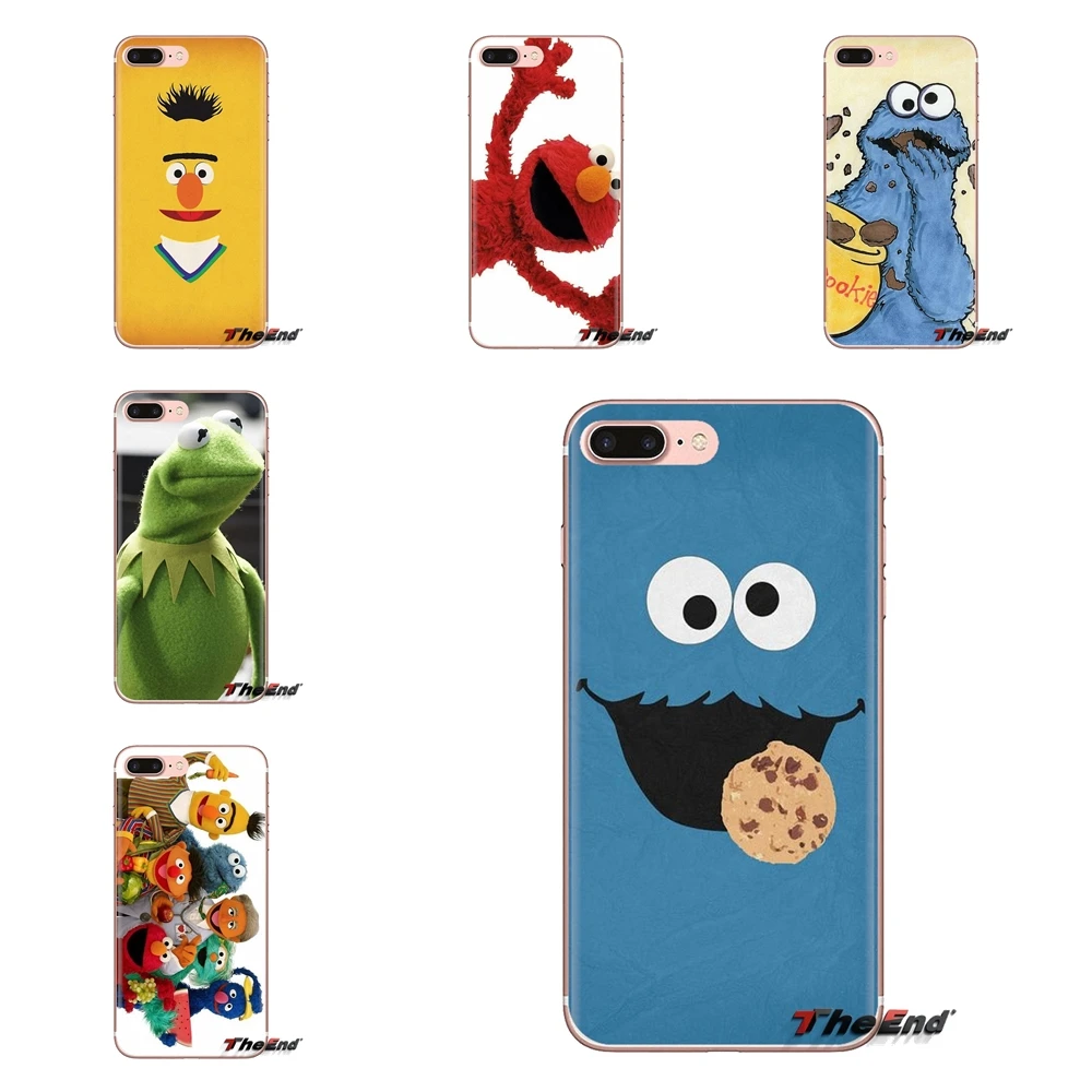 TPU Прозрачный чехол для Samsung Galaxy A3 A5 A7 A9 A8 Star A6 Plus 2018 2015 2016 2017 Улица Сезам лягушка