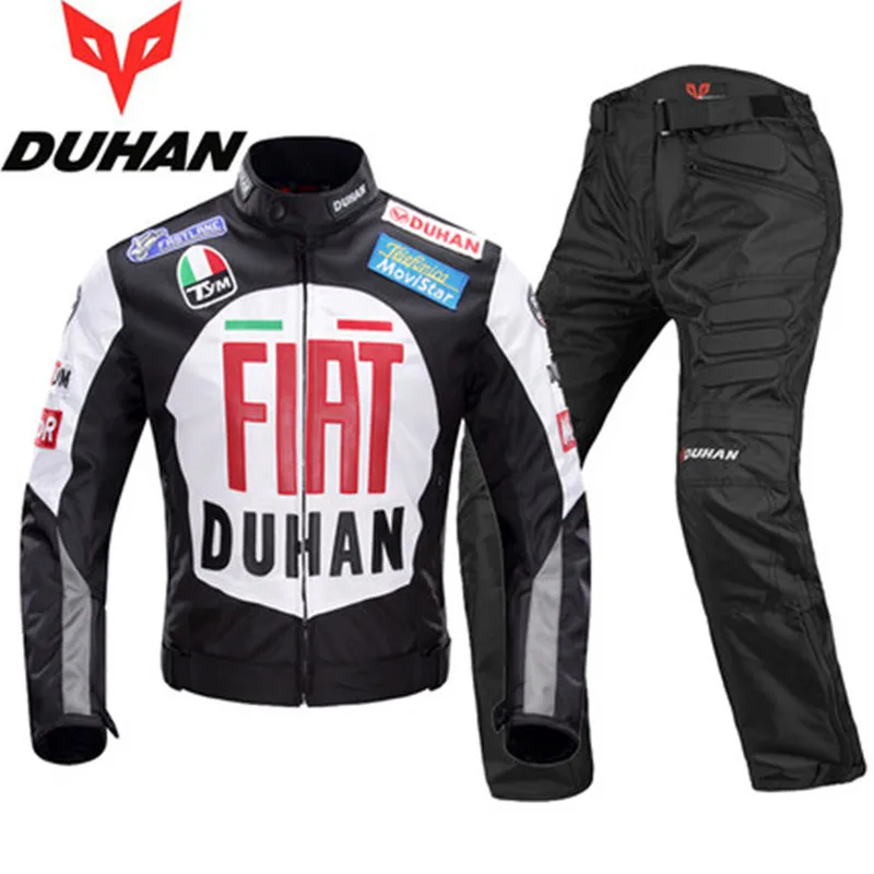 DUHAN armadura equipo de protección motocicleta chaqueta pantalones Hip Protector Moto ropa a prueba de viento motocicleta Racing traje