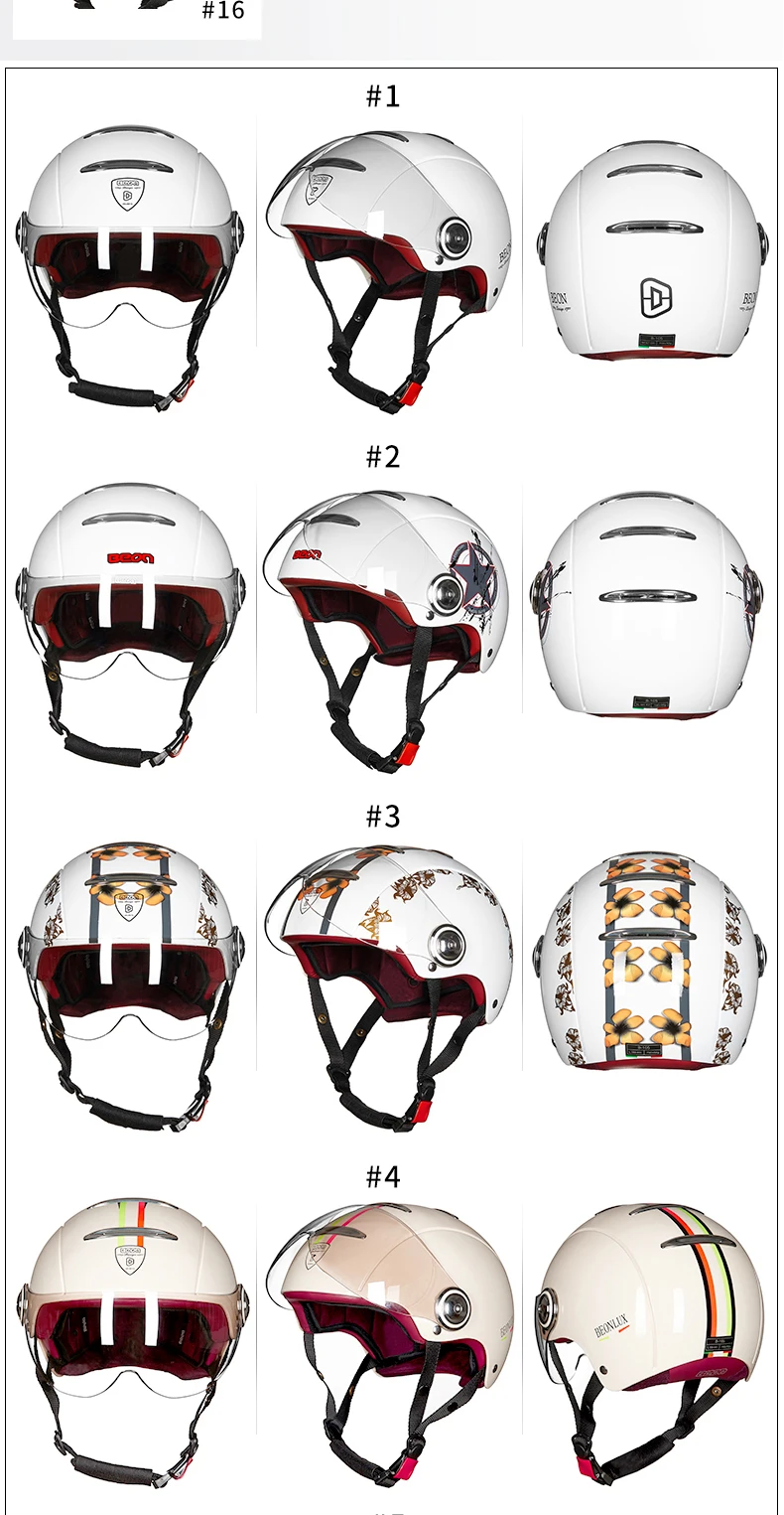 Retro Moto Scooter Moto Casco Casque Motocicleta Capacete ECE Aprovado