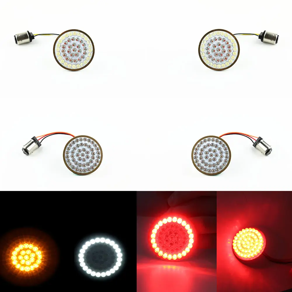 

LED Inserts Front and Rear turn-signal lights LED turn Signal Bullet style Inserts for 2017 Street Glide Special