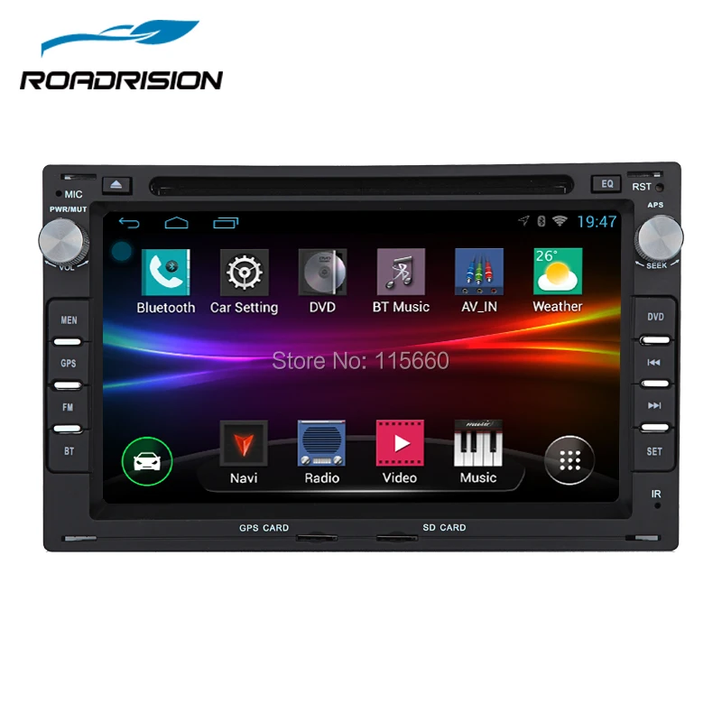 

RoadRision Android 6.0 Quad core 2 Din Car GPS Navigation DVD Player for Volkswagen VW PASSAT B5 JETTA BORA GOLF 4 SHARAN Radio