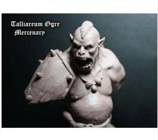 

1/8 Talliareum Ogre Mercenary Bust high 12cm toy Resin Model Miniature Kit unassembly Unpainted