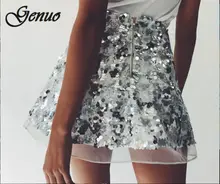 *#Best Price New Spring Summer Midi Women Skirt High Waist A Line Shiny sequins Kawaii Tulle Skirt Cute Shiny sequins Skirt Female 2019 *#Best Price New Spring Summer Midi Women Skirt High Waist A Line Shiny sequins Kawaii Tulle Skirt Cute Shiny sequins Skirt Female 2019
