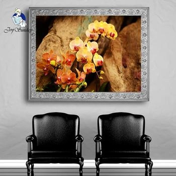 

JOY SUNDAY,Flower Series Pattern, DIY Handmade 3D Printed Fabric 11CT 14CT Needlework Embroidery Counted Cross Stitch Kit