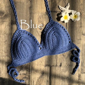 Mujer Crochet Bikini Top 4