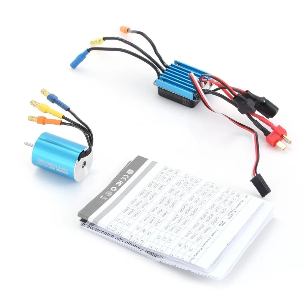 2435 4500KV Sensorless Brushless Motor with 25A ESC Electric Speed Controller for 1/16 1/18 RC Car Truck | Игрушки и хобби