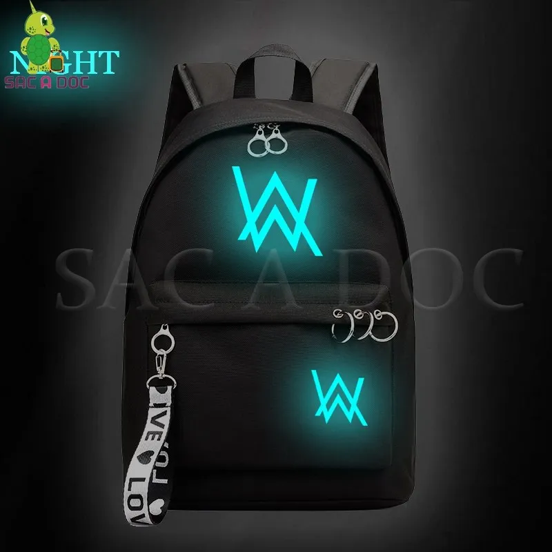 

Fashion Alan Walker Luminous Daily Backpack School Bags for Girls College Students Laptop Backpack Casual Rucksack Travel Bags