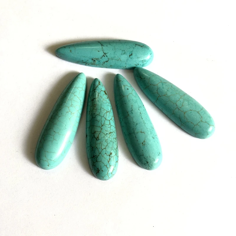 松石16x52mm 长水滴梨形戒面吊坠11 (2)