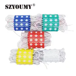 SZYOUMY DC12V 5730 SMD 3 светодиодный модуль инжекторный Водонепроницаемый IP65 декоративные 5730 жесткие полосы света лампы, белый, красный, зеленый