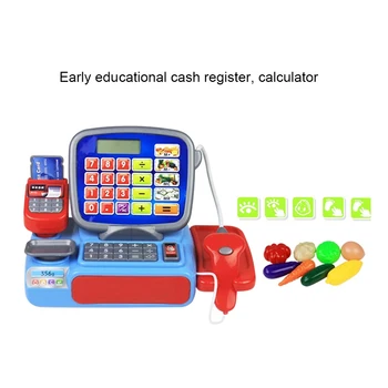 

Multi-functional Cash Register with Scanner Weighing Scale Electronic Educational Toy Pretend Play Toy For Kid P20