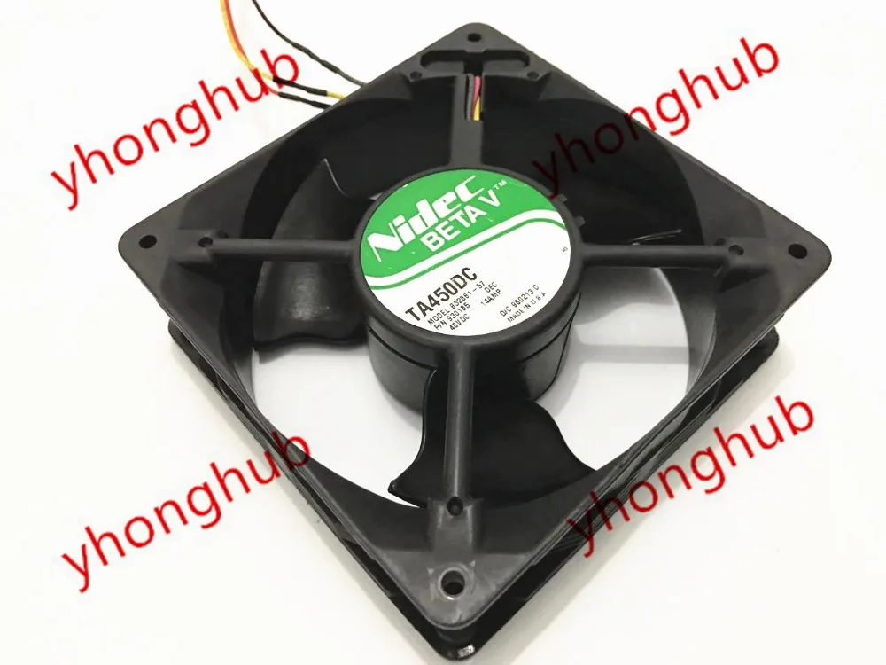 

Nidec B32861-57 DC 48V 0.14A 3-ire 120X120X38mm Server Cooling Fan