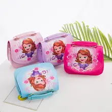 Новая Милая мини-сумка, Детская сумка, сумка через плечо для девочек, мультяшная София, сумки-мессенджеры, кошельки с длинным ремешком