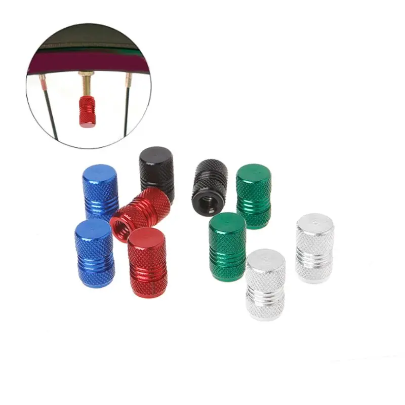 

2pcs Bicycle Valve Cap Aluminum Alloy Colorful MTB Bike Tire Valve Caps Protection Cover For Presta French Valve
