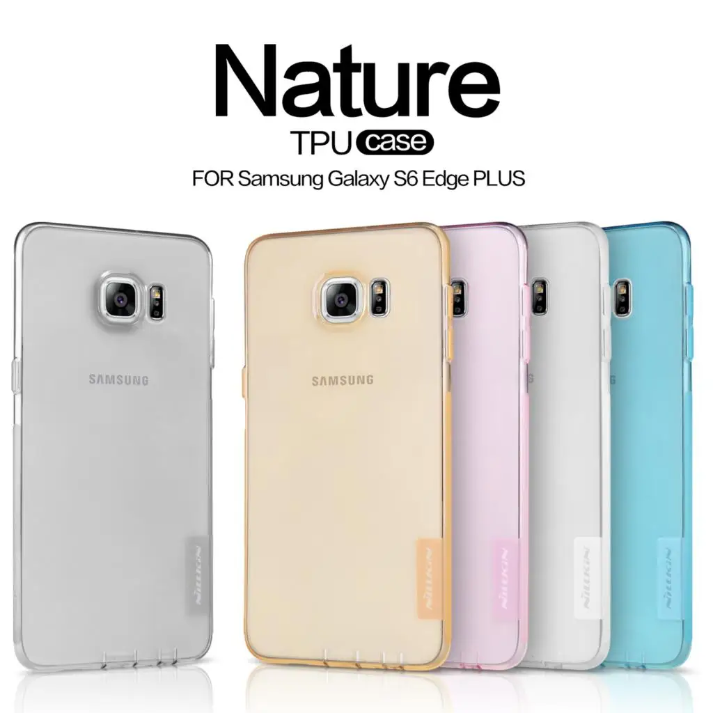 Для samsung Galaxy S6 Edge Plus чехол Nillkin серии Nature задняя крышка прозрачный мягкий TPU чехол для samsung S6 Edge Plus