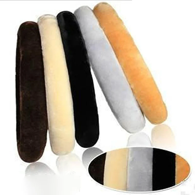 

Car Styling Soft Short Plush Car Steering Wheel Cover Autumn Winter Driver Driving Accessory Steering Wheel Cover Keep Warm