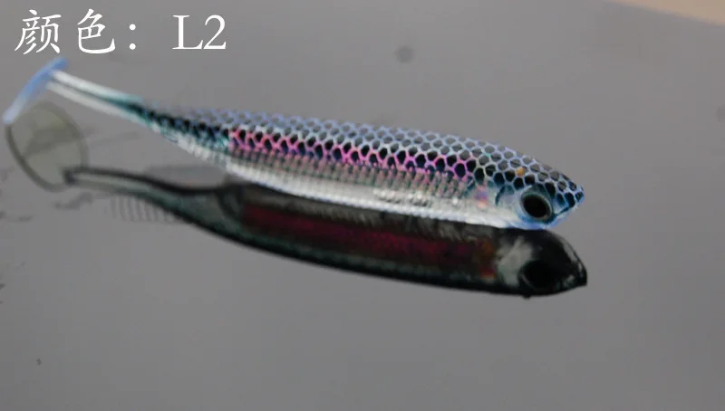 Рыболовные приманки Minnow 75 мм/2 г передача веса из фольги с внутренним отражением 3D