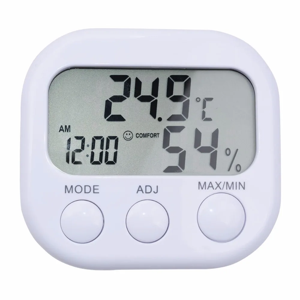 

TA638 Digital LCD Indoor Thermometer Humidity Hygrometer Temperature Moisture meter Clock Indoor temperature monitor