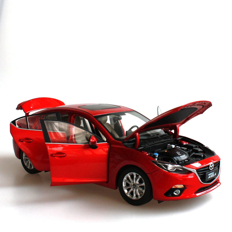 1:18 литая под давлением модель для Mazda 3 Axela Красный редкий седан все новые сплава игрушечный автомобиль миниатюрная коллекция подарок