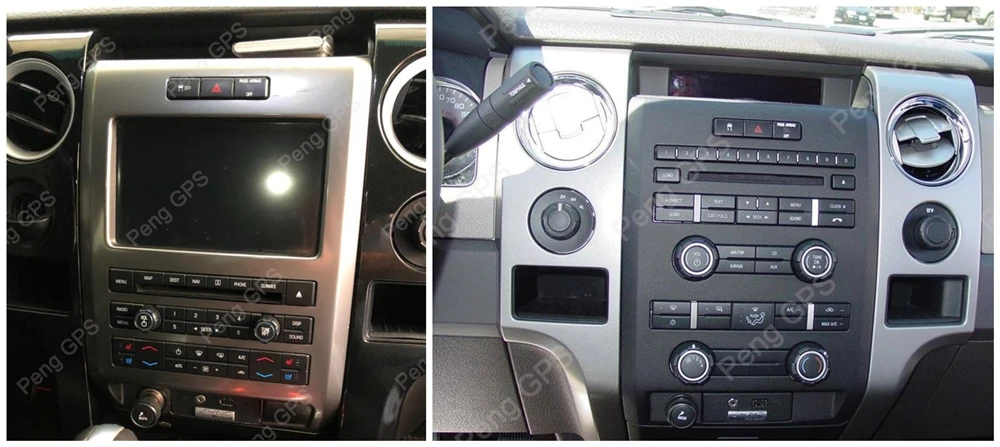 Clearance 2G+64G Android Car GPS Navigation DVD Player Unit for Ford F150 2009-2014 Supports Manual AC Tesla Vertical IPS Screen Headunit 5