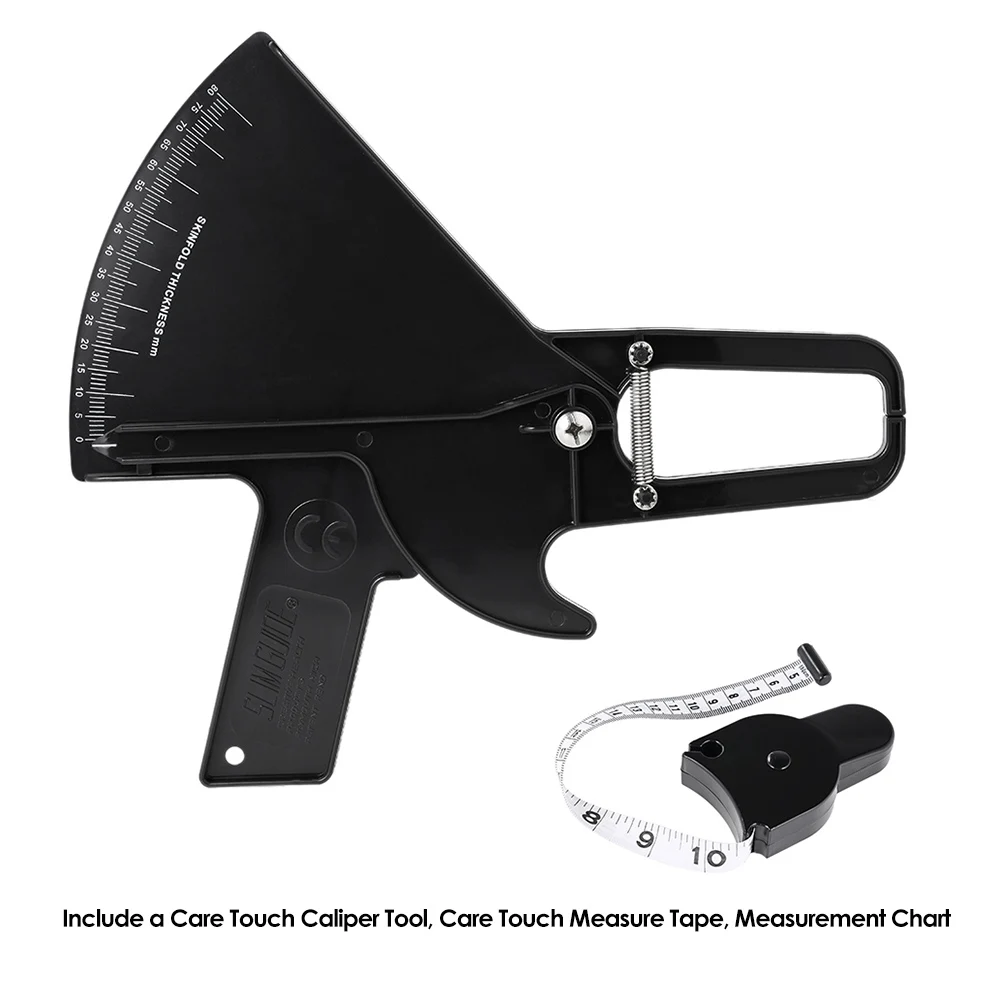 Body Fat Monitors 80mm Skinfold Body Fat Caliper Set Body Fat Tester