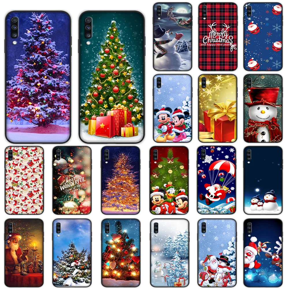 

Christmas Tree Snowman Soft Case for Samsung Galaxy A5 A6 A7 A8 A9 Plus A10 A20 A30 A40 A50 A60 A70 Cover