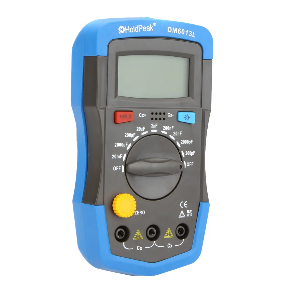 DM6013L ручной capacimetro цифровой измеритель емкости тестер 1999 отсчетов конденсатор Электронный диагностический инструмент с ЖК-подсветкой