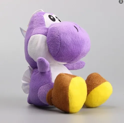 8 цветов Super Mario Bros Yoshi Плюшевые игрушки-Драконы Йоши, мягкая кукла детский подарок " 15 см - Цвет: Purple
