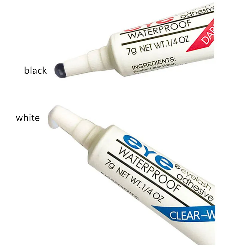 1 pc false eyelash glue strong transparent white / black waterproof false eyelash glue makeup gel eyelash glue beauty tools