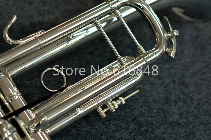 Unbranded Can Customizable Bb Trumpet Instrument Brand Quality Brass Tube Silver Plated Surface With Case Mouthpiece