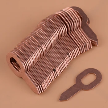 

beler 50pcs Copper Plated Dent Puller Rings for Spot Welding Soldering Car Body Panel Washer 55.5mm Removal Repair Tool