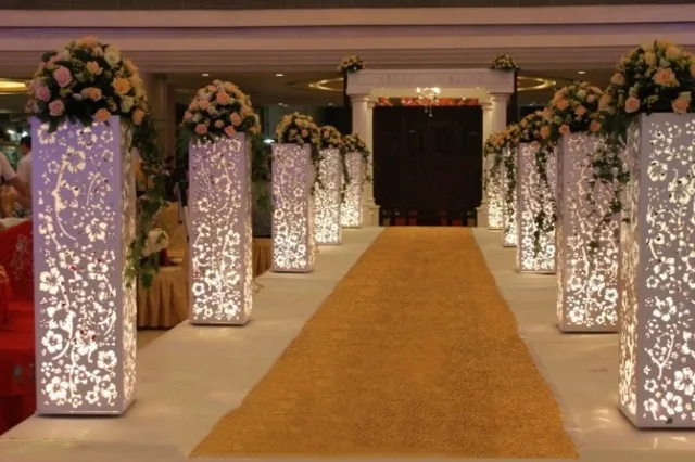 Свадебные столбы Свадебные римские колонны Свадебные стенды 4 шт./лот с светодиодный подсветкой