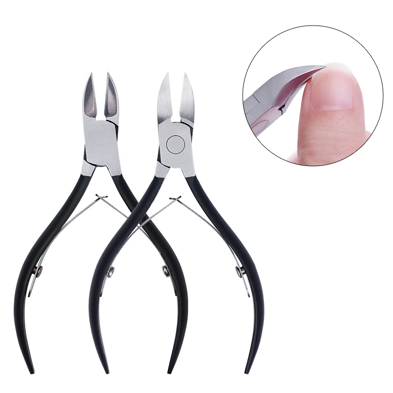 

Black Matte Nail Cuticle Nipper Stainless Steel Tweezer Clipper Dead Skin Remover Scissor Plier Manicure Nail Art Tool