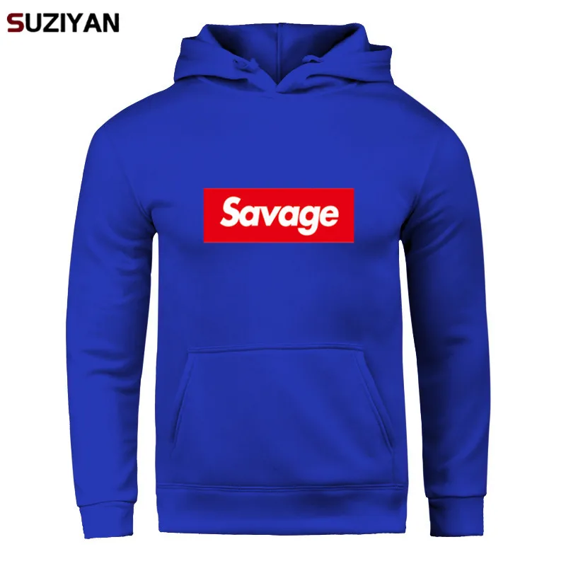 Новые мужские толстовки с принтом Savage, худи Parody No Heart X Savage Mode, уличная одежда с длинными рукавами, топы и пуловеры Suprem Harajuku - Цвет: Y04-SAVD