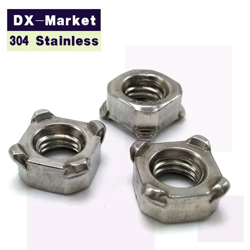 m12 , 30pcs , high quality antirust Square weld nuts , 304 stainless