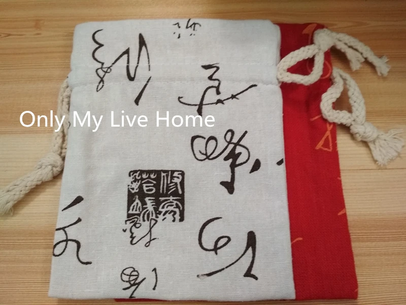 Натуральный хлопок белье Drawstring Сумка многоразовые тканевые эко сумка для