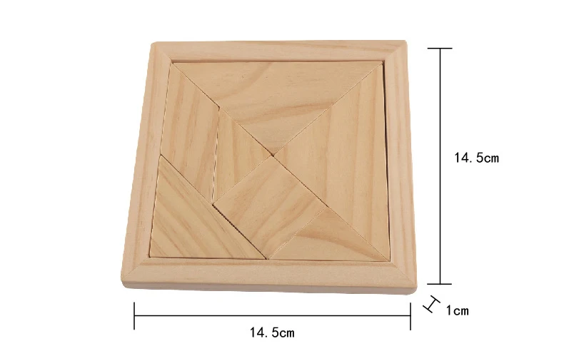 Логическая головоломка, деревянные игрушки, развивающая игрушка, большие развивающие деревянные головоломки Tangram для детей