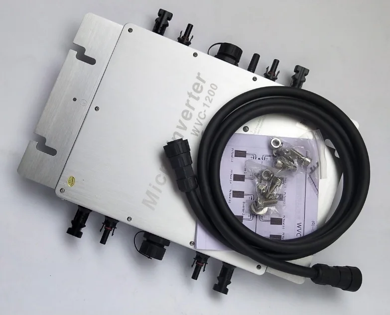 MPPT WVC1200 новая версия Wi Fi солнечный PV инвертор на сетке 1200 Вт микро сетевой 22 ~ 50 В