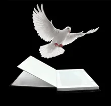 Free Shipping Metamopho Dove/Flower From Book Close Up Stage Magic Tricks for Professional Magician magia Toys Kid Best Gift dove cage disappears and lady appears magic tricks for professional magician stage illusion gimmick prop funny classic toys