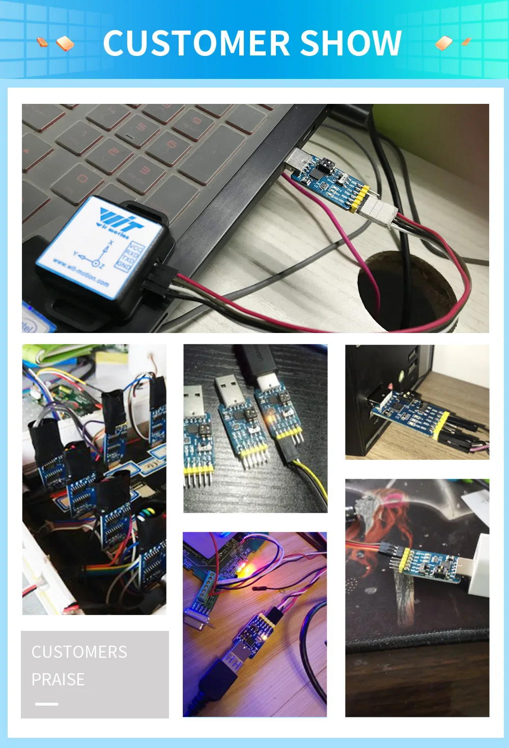 WitMotion USB UART 6 в 1 многофункциональный (USB TTL/RS485/232 TTL RS232/485232 485) последовательный
