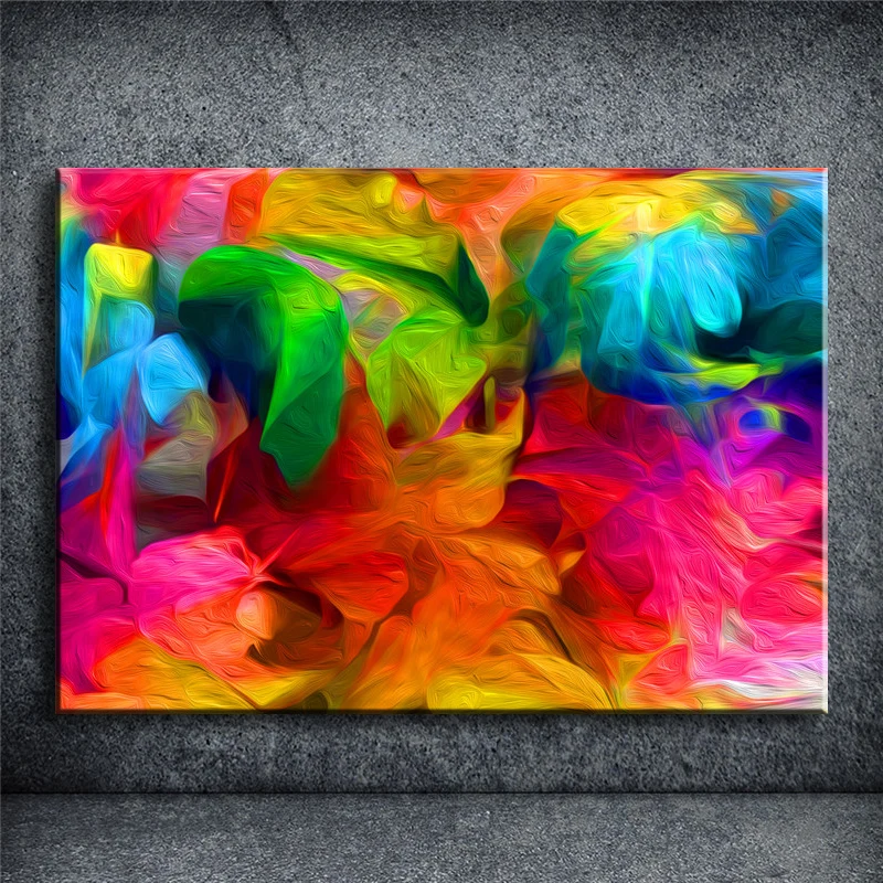 Online get cheap kleurrijke abstracte schilderijen aliexpress.com ... Interieur kleurrijk woonkamer