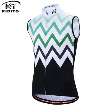 

KIDITOKT Breathable Sleeveless Cycling Jersey Pro Summer Racing Road Bike Clothing MTB Bicycle Cycling Sportswear For Men
