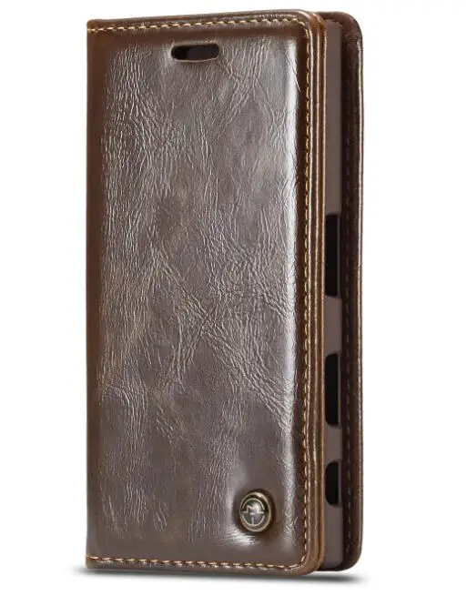 CaseMe чехол-кошелек из искусственной кожи кожаний футляр-флип чехол для samsung Galaxy S10 S10 плюс S10e - Цвет: brown