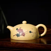 200 мл Исин чайник Фиолетовый Глиняный Чайник знаменитый мастер все ручной работы половина чайник кунг-фу чайный чайник подарок на заказ чайник