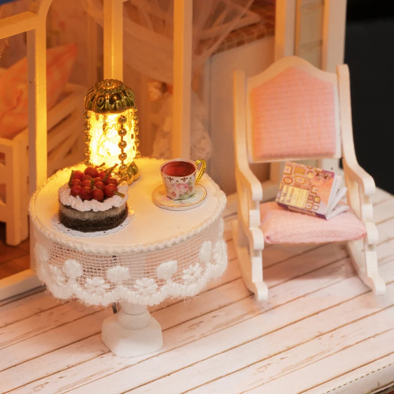 DIY Doll House Miniature Dollhouse With Furnitures 3D Wooden Handmade Toys Gift For Children Bicycle Angel A060 DIY Doll House Miniature Dollhouse With Furnitures 3D Wooden Handmade Toys Gift For Children Bicycle Angel A060