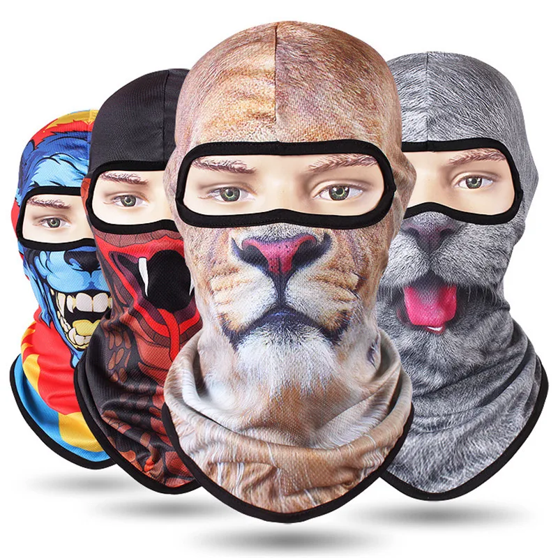 

Windproof Cycling Face Mask Scarf New 3D Animal Sport Scarf Balaclava Dustproof Bike Full Face Scarf Bicycle Snowboard Ski Mask