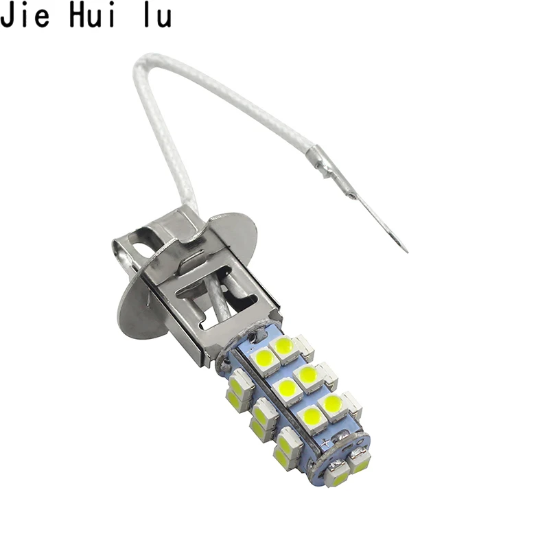 1 шт. H3 автомобиля 1210 3528 SMD 26 светодиодный Белый туман светильник s головной светильник лампа светильник s 12V 3W Противотуманные лампы